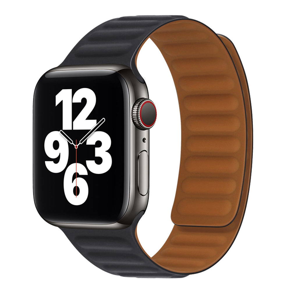 Curea smartwatch Techsuit Watchband (W035) compatibil cu Apple Watch 1/2/3/4/5/6/7/8/9/10/11/SE/SE 2/SE 3/Ultra/2/3 (42/44/45/46/49mm), Negru