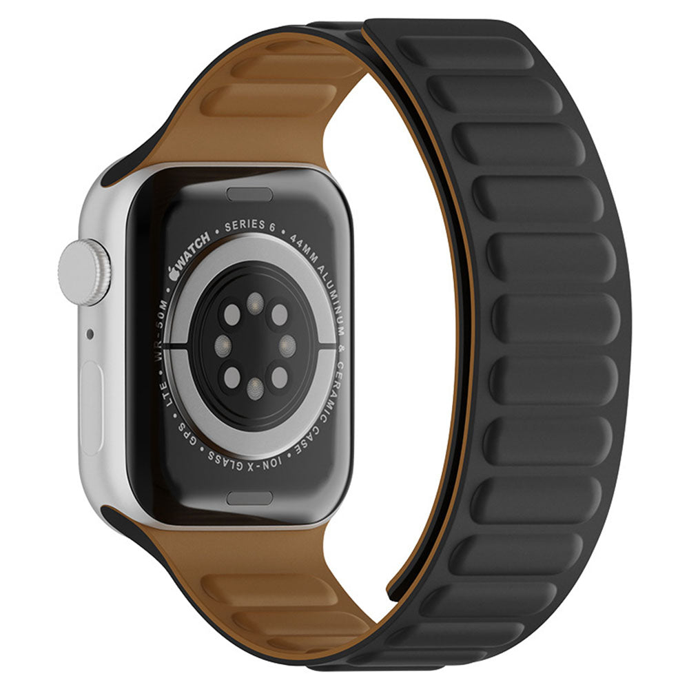 Curea smartwatch Techsuit Watchband (W035) compatibil cu Apple Watch 1/2/3/4/5/6/7/8/9/10/11/SE/SE 2/SE 3/Ultra/2/3 (42/44/45/46/49mm), Negru