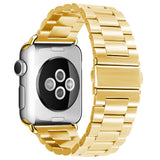 Curea smartwatch Techsuit Watchband (W036) compatibil cu Apple Watch 1/2/3/4/5/6/7/8/9/10/11/SE/SE 2/SE 3 (38/40/41/42mm), Auriu