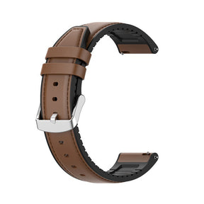 Curea smartwatch Techsuit Watchband 20mm (W007) compatibil cu Samsung Galaxy Watch 4/5/Active 2, Huawei Watch GT 3 (42mm)/GT 3 Pro (43mm), Maro