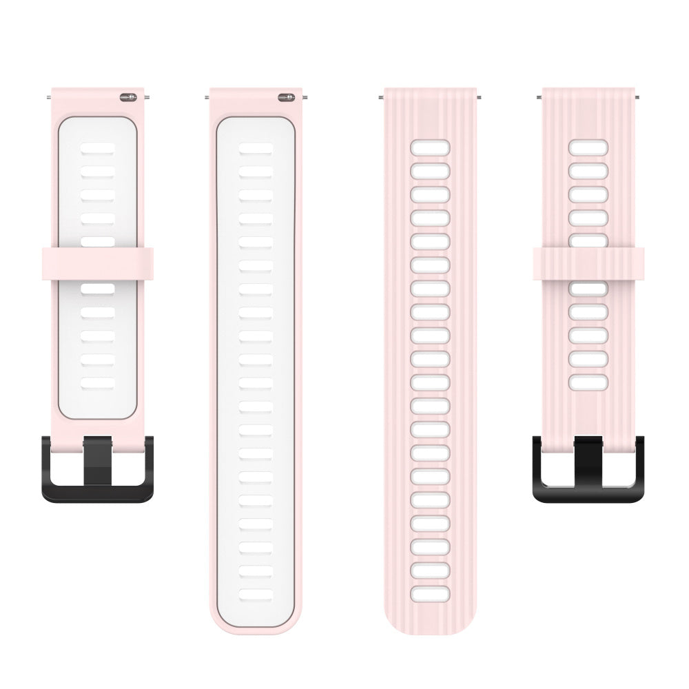 Curea smartwatch Techsuit Watchband 20mm (W002) compatibil cu Samsung Galaxy Watch 4/5/Active 2, Huawei Watch GT 3 (42mm)/GT 3 Pro (43mm), Roz