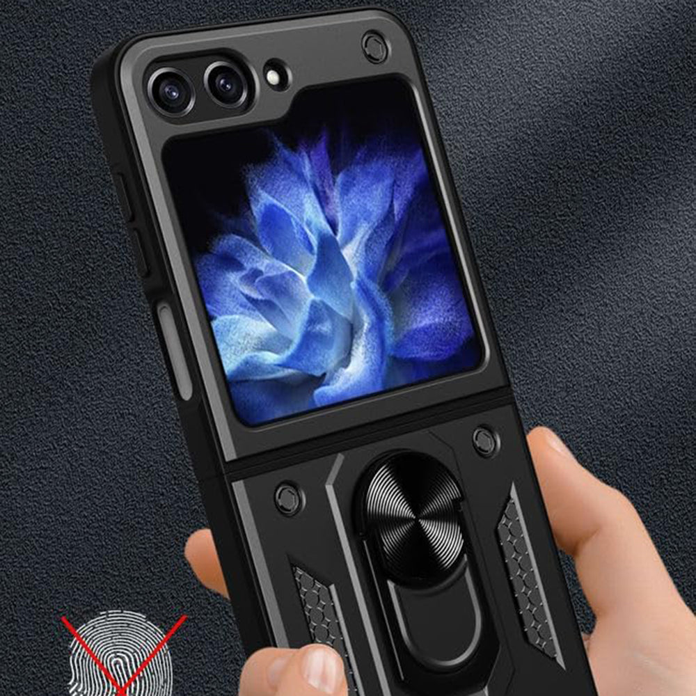 Husa de protectie Techsuit CamShield Series compatibil cu Samsung Galaxy Z Flip6 / Flip7 FE, Negru