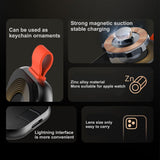 Incarcator Lito Magnetic Wireless (LC03), for Apple Watch, with Keyring, Charge On the Go, 5W, 1A, Alb