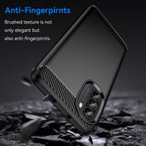 Husa de protectie Techsuit Carbon Silicone compatibil cu Motorola Moto G52 4G / Moto G82 5G, Negru