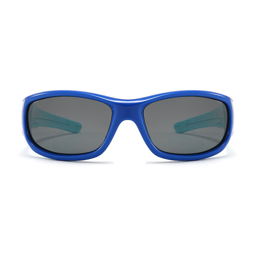 Techsuit Sunglasses Polarised (800-C11), for Kids, Sport Type, Flexible, Bright Black
