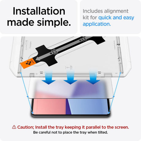 Husa de protectie tableta Spigen Glas.TR EZ-FIT (AGL07793) compatibil cu iPad Pro 13 (2024) / iPad Pro 13 (2025), Transparent