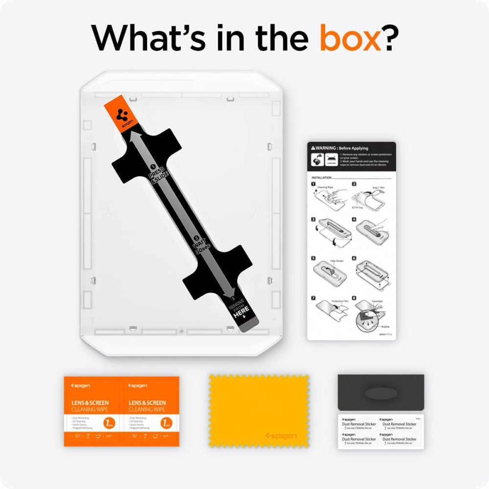 Husa de protectie tableta Spigen Glas.TR EZ-FIT (AGL07793) compatibil cu iPad Pro 13 (2024) / iPad Pro 13 (2025), Transparent