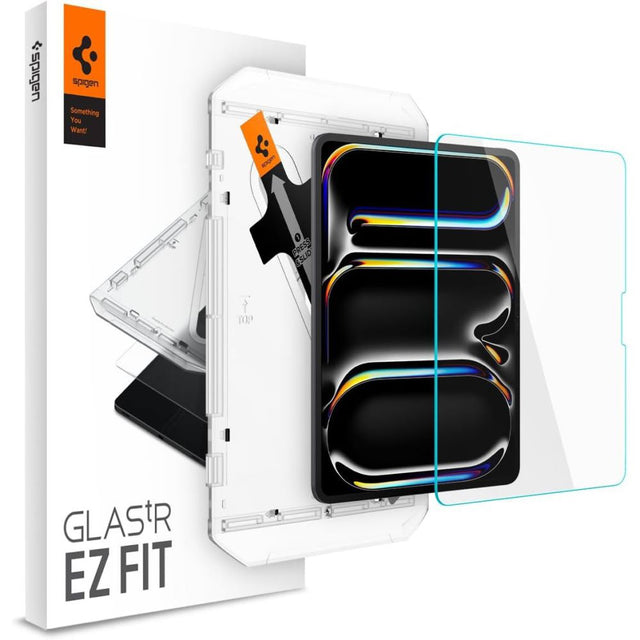 Husa de protectie tableta Spigen Glas.TR EZ-FIT (AGL07793) compatibil cu iPad Pro 13 (2024) / iPad Pro 13 (2025), Transparent