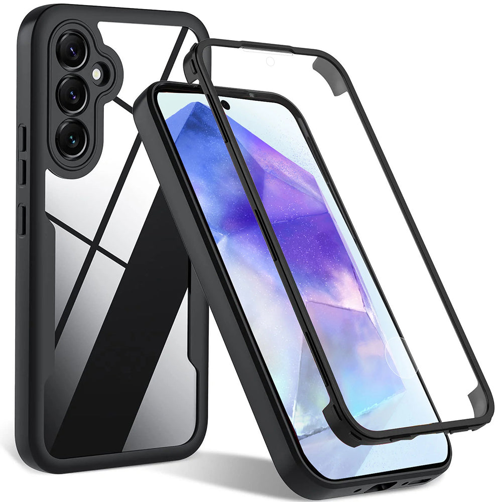 Folie de protectie Techsuit ColorVerse 360 Series + compatibil cu Samsung Galaxy A35 5G, Negru