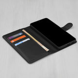 Husa de protectie Techsuit Leather Folio compatibil cu Motorola Moto G15 / G15 Power / G17 / G17 Power, Negru