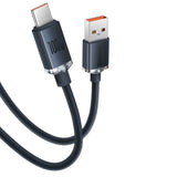 Cablu Baseus Crystal Shine (CAJY000401), USB-C, 100W, 1.2m, Negru