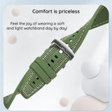 Curea smartwatch Techsuit Watchband 22mm (W051) compatibil cu Huawei Watch GT 2 (46mm)/GT 2 Pro/GT 3 Pro (46mm)/Ultimate, Xiaomi Watch S1, Negru