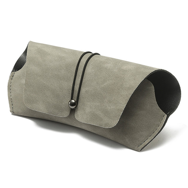 Techsuit Glasses Case (PLSD-02), with Button Close, Gri