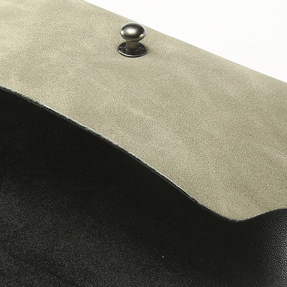 Techsuit Glasses Case (PLSD-02), with Button Close, Gri