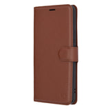 Husa de protectie Techsuit Leather Folio compatibil cu Honor Magic5 Pro, Maro