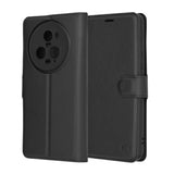 Husa de protectie Techsuit Leather Folio compatibil cu Honor Magic5 Pro, Negru