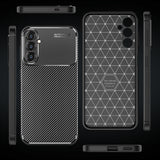 Husa de protectie Techsuit CarbonFiber compatibil cu Samsung Galaxy S24, Negru