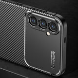 Husa de protectie Techsuit CarbonFiber compatibil cu Samsung Galaxy S24, Negru