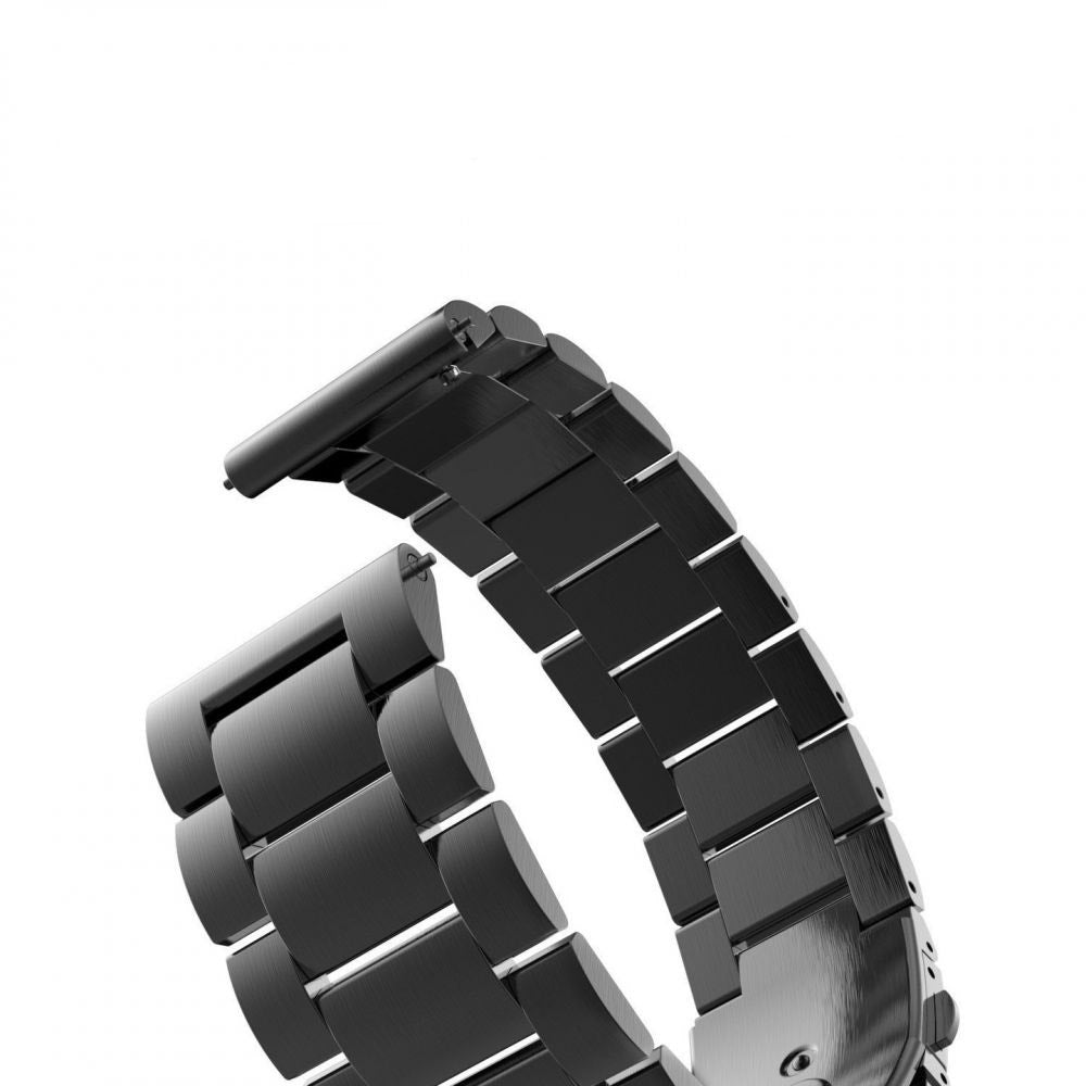 Curea smartwatch Techsuit Watchband 20mm (W010) compatibil cu Samsung Galaxy Watch 4/5/Active 2, Huawei Watch GT 3 (42mm)/GT 3 Pro (43mm), Negru