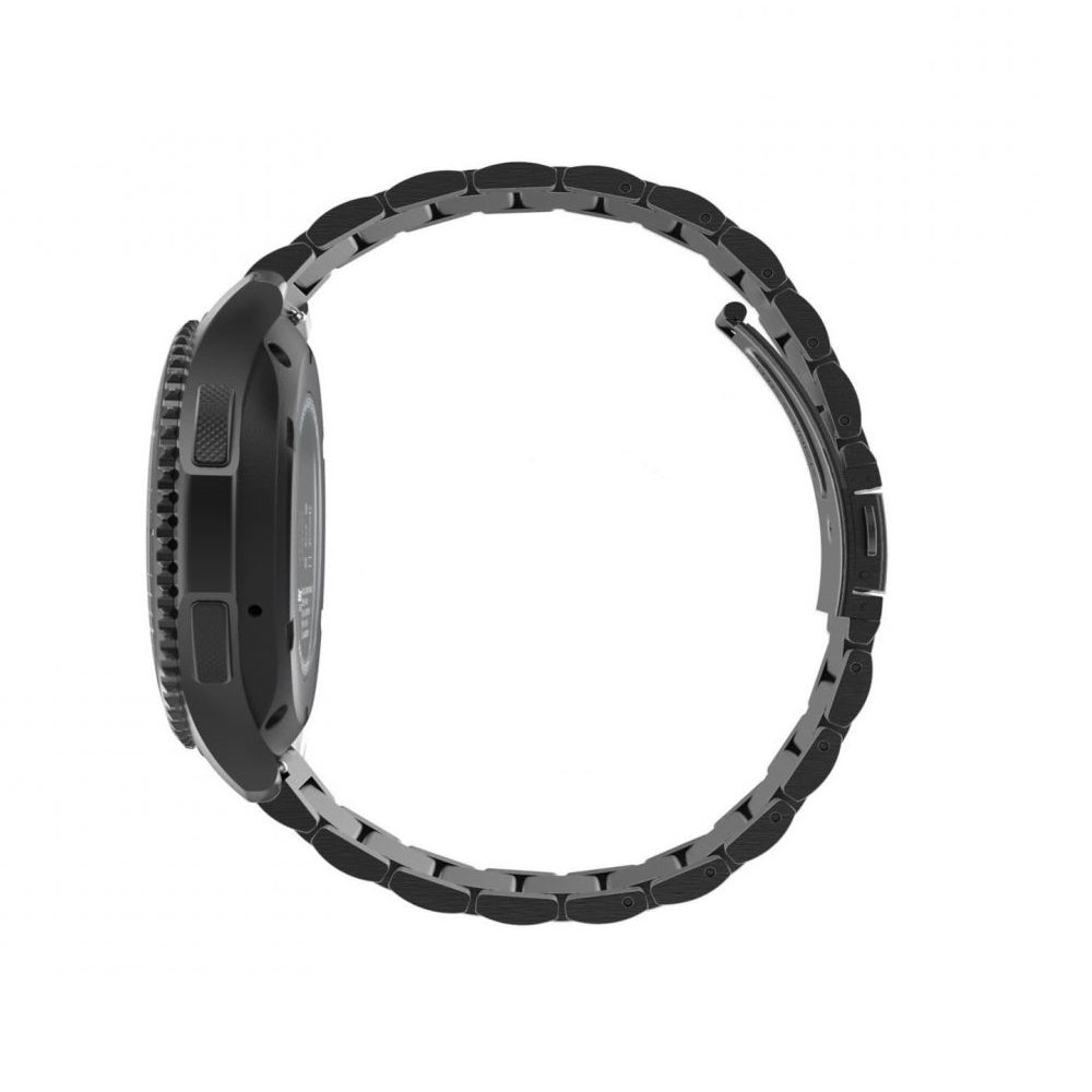 Curea smartwatch Techsuit Watchband 20mm (W010) compatibil cu Samsung Galaxy Watch 4/5/Active 2, Huawei Watch GT 3 (42mm)/GT 3 Pro (43mm), Negru