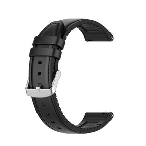 Curea smartwatch Techsuit Watchband 22mm (W007) compatibil cu Samsung Galaxy Watch (46mm)/Watch 3/Gear S3, Huawei Watch GT/GT 2/GT 3 (46mm), Negru