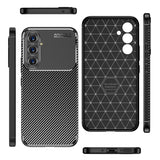 Husa de protectie Techsuit CarbonFiber compatibil cu Samsung Galaxy A54, Negru