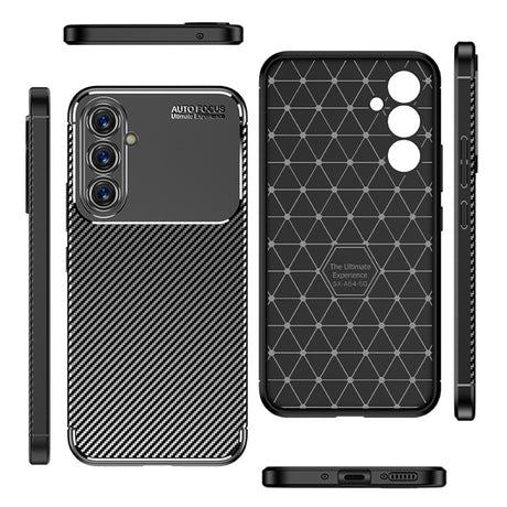 Husa de protectie Techsuit CarbonFiber compatibil cu Samsung Galaxy A54, Negru