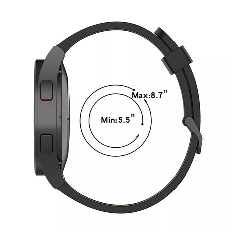 Curea smartwatch Techsuit Watchband 22mm W002 neagră