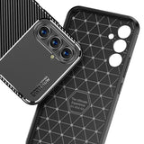 Husa de protectie Techsuit CarbonFiber compatibil cu Samsung Galaxy A54, Negru