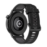 Curea smartwatch Techsuit Watchband 20mm (W002) compatibil cu Samsung Galaxy Watch 4/5/Active 2, Huawei Watch GT 3 (42mm)/GT 3 Pro (43mm), Negru