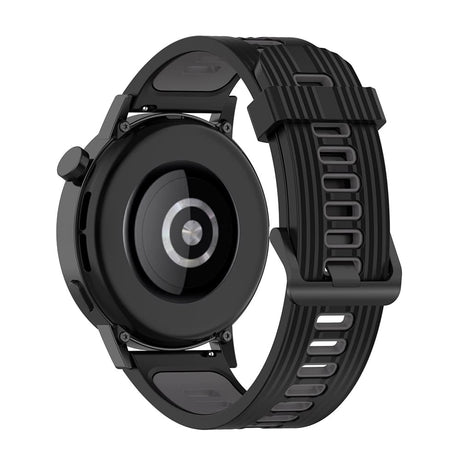 Curea smartwatch Techsuit Watchband 20mm (W002) compatibil cu Samsung Galaxy Watch 4/5/Active 2, Huawei Watch GT 3 (42mm)/GT 3 Pro (43mm), Negru