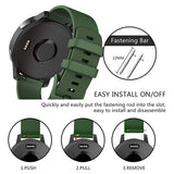 Curea smartwatch Techsuit Watchband 22mm (W006) compatibil cu Samsung Galaxy Watch (46mm)/Watch 3/Gear S3, Huawei Watch GT/GT 2/GT 3 (46mm), Verde