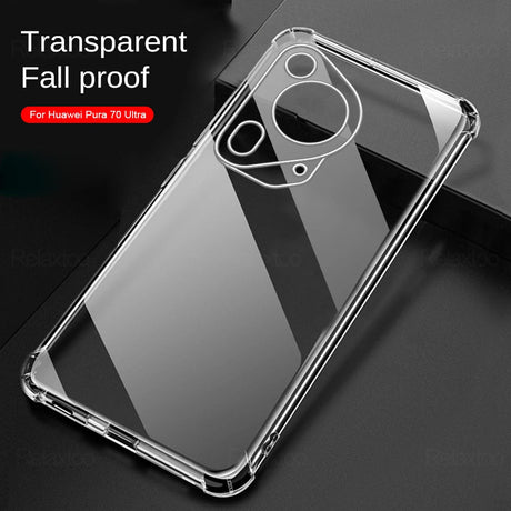 Husa de protectie Techsuit Shockproof Clear Silicone compatibil cu Huawei Pura 70 Ultra, Transparent