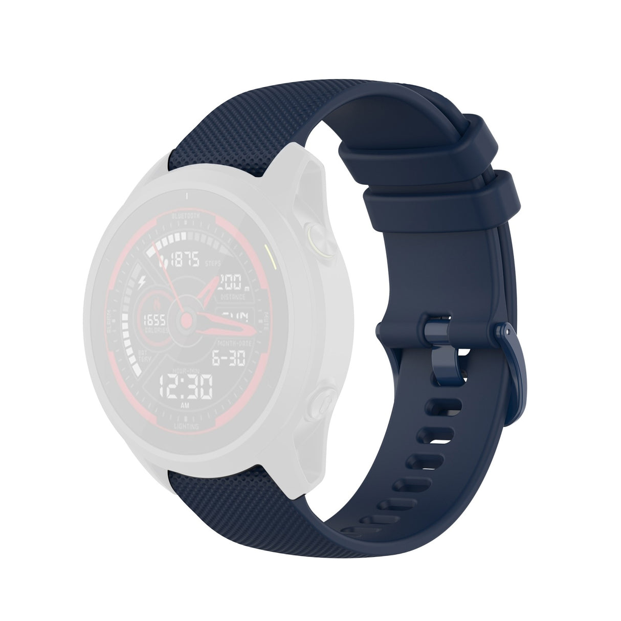 Curea smartwatch Techsuit Watchband 22mm (W006) compatibil cu Samsung Galaxy Watch (46mm)/Watch 3/Gear S3, Huawei Watch GT/GT 2/GT 3 (46mm), Albastru