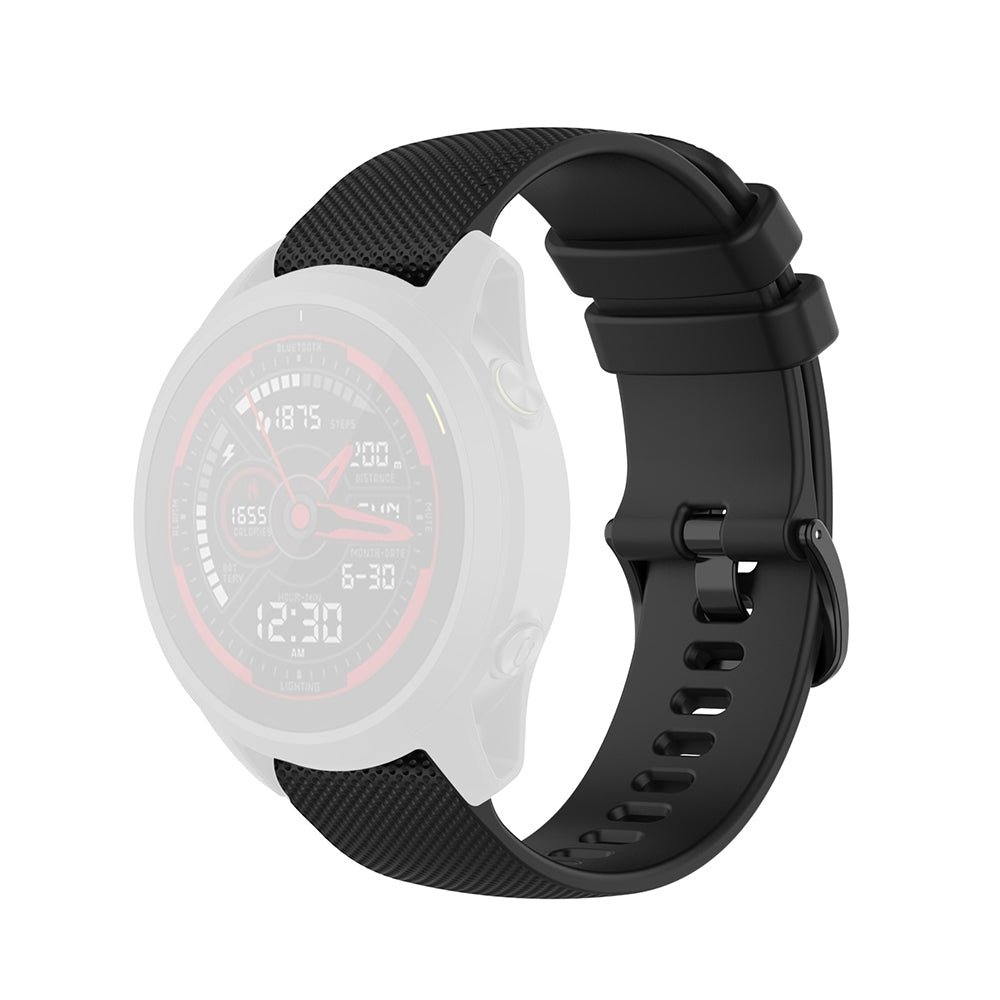 Curea smartwatch Techsuit Watchband 22mm (W006) compatibil cu Samsung Galaxy Watch (46mm)/Watch 3/Gear S3, Huawei Watch GT/GT 2/GT 3 (46mm), Negru