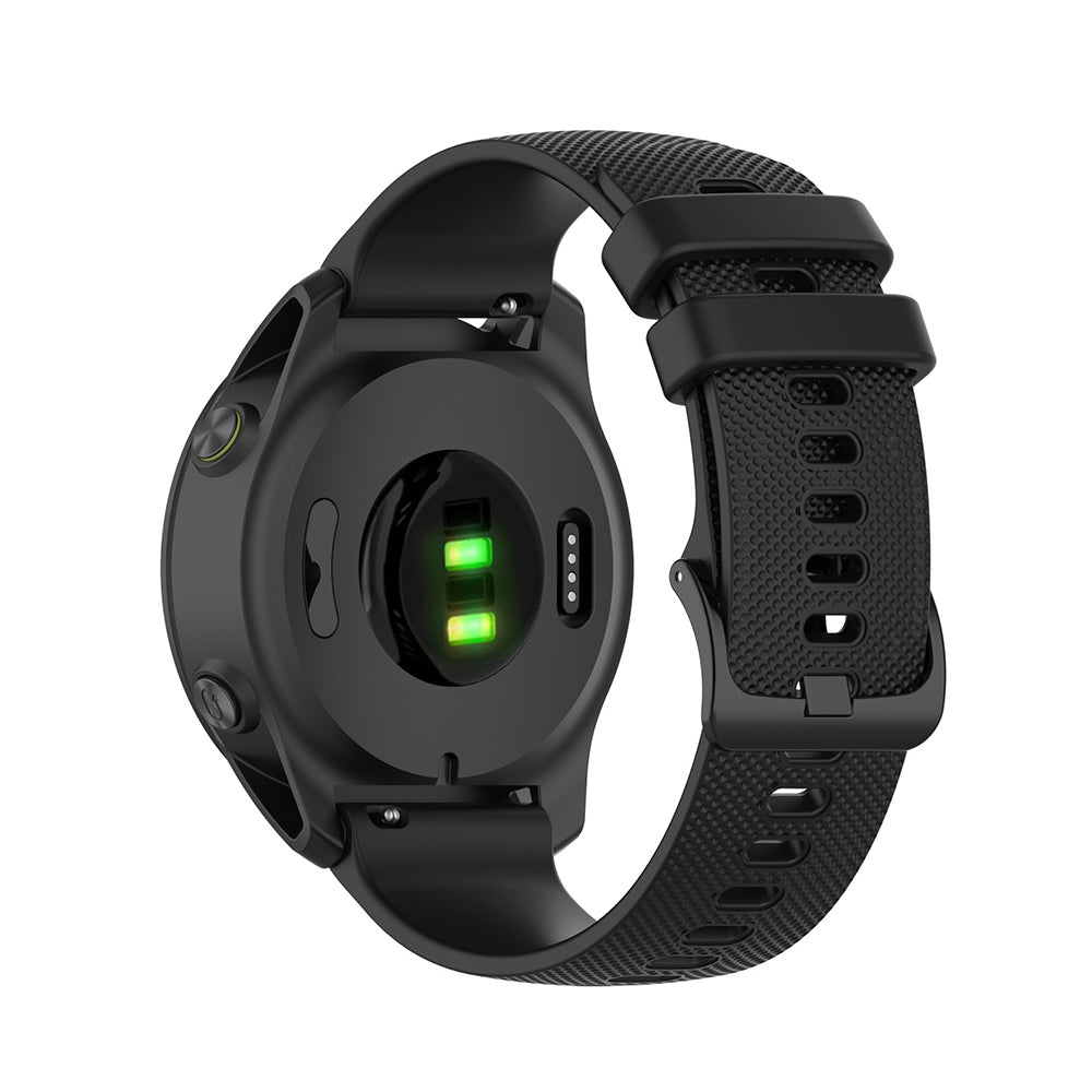 Curea smartwatch Techsuit Watchband 22mm (W006) compatibil cu Samsung Galaxy Watch (46mm)/Watch 3/Gear S3, Huawei Watch GT/GT 2/GT 3 (46mm), Negru