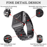 Curea smartwatch Techsuit Watchband (W036) compatibil cu Apple Watch 1/2/3/4/5/6/7/8/9/10/11/SE/SE 2/SE 3/Ultra/2/3 (42/44/45/46/49mm), Negru