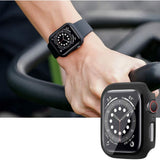 Curea smartwatch Techsuit Watchband (W031) compatibil cu Apple Watch 1/2/3/4/5/6/7/8/9/10/11/SE/SE 2/SE 3 (38/40/41/42mm), Negru