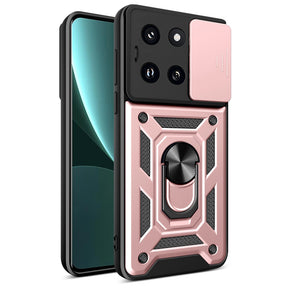 Husa de protectie Techsuit CamShield Series compatibil cu Xiaomi 14, Roz Auriu