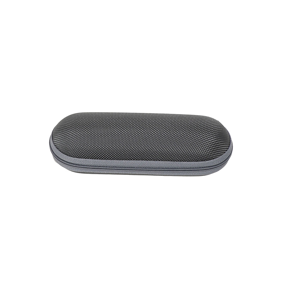 Techsuit Glasses Case (ETOV3), with Zipper, Eco Leather, 160 x 48 x 45mm, Gri
