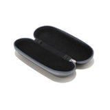 Techsuit Glasses Case (ETOV3), with Zipper, Eco Leather, 160 x 48 x 45mm, Gri