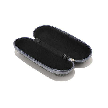 Techsuit Glasses Case (ETOV3), with Zipper, Eco Leather, 160 x 48 x 45mm, Gri