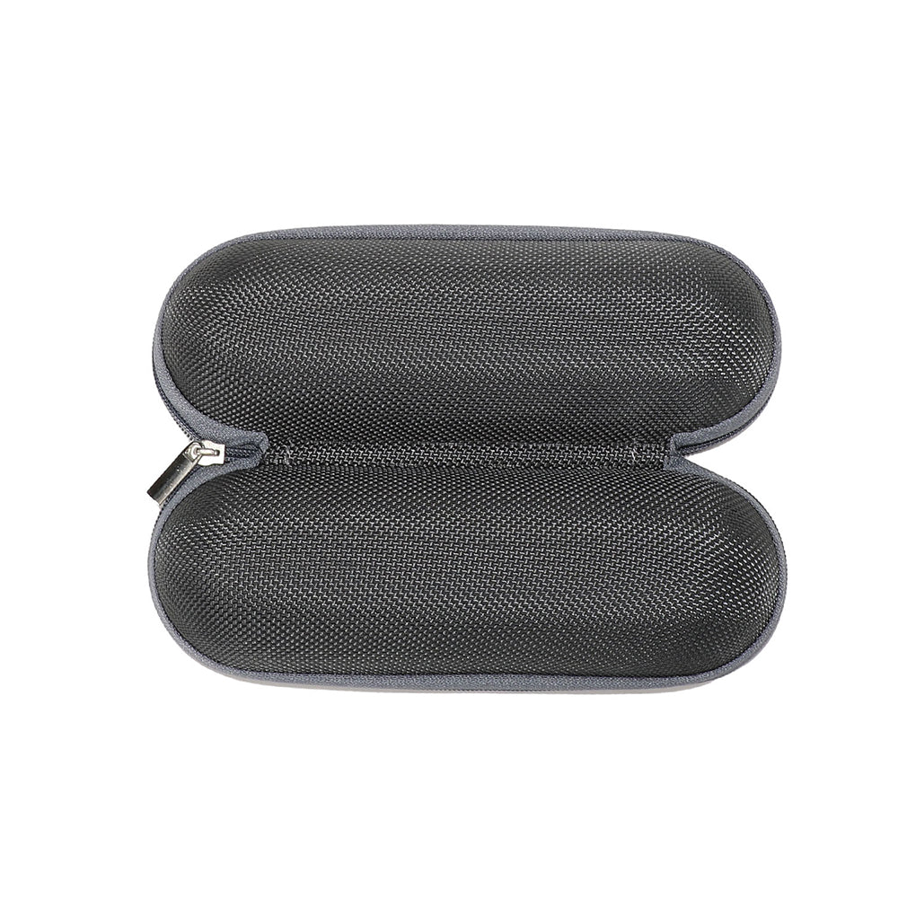 Techsuit Glasses Case (ETOV3), with Zipper, Eco Leather, 160 x 48 x 45mm, Gri