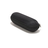 Techsuit Glasses Case (ETOV1), with Zipper, Eco Leather, 160 x 48 x 45mm, Negru
