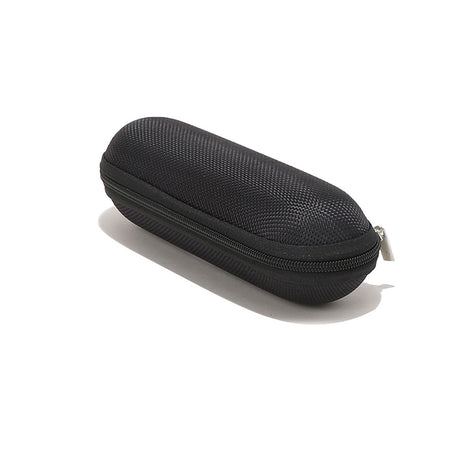 Techsuit Glasses Case (ETOV1), with Zipper, Eco Leather, 160 x 48 x 45mm, Negru