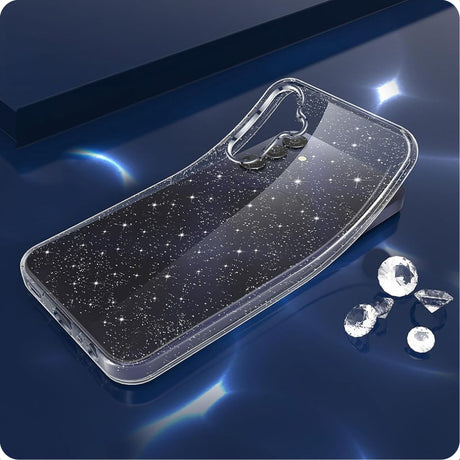 Husa de protectie Techsuit SparkleSkin Series compatibil cu Samsung Galaxy A55 5G, Transparent