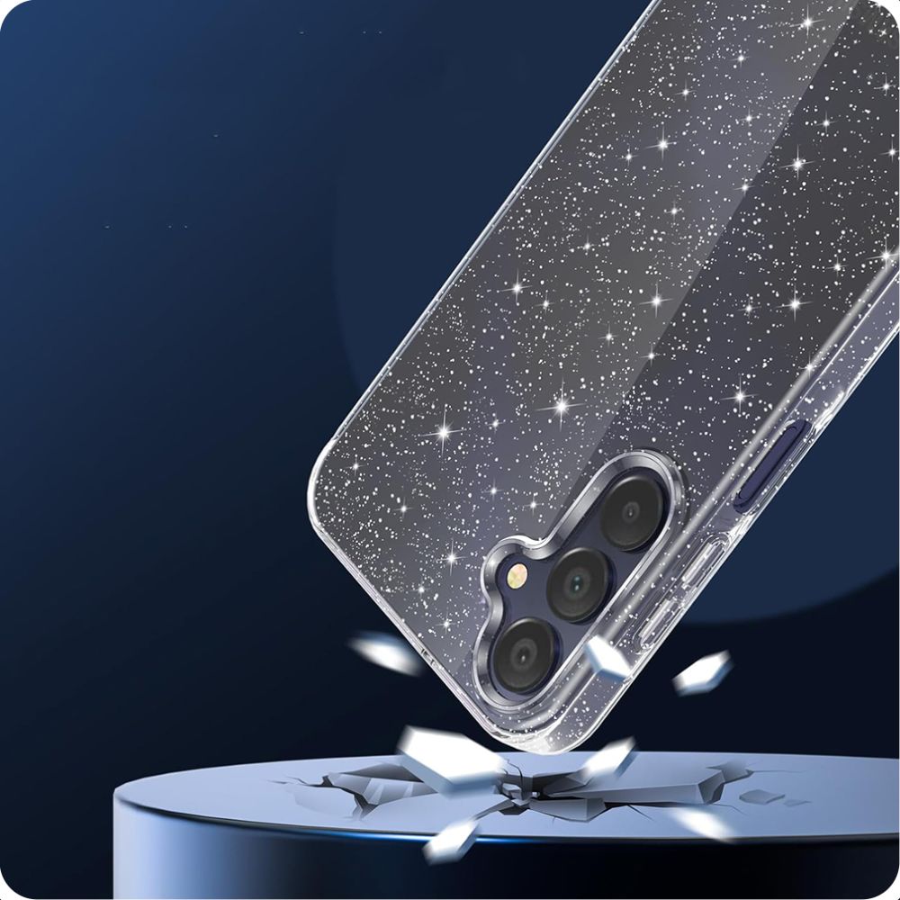 Husa de protectie Techsuit SparkleSkin Series compatibil cu Samsung Galaxy A55 5G, Transparent