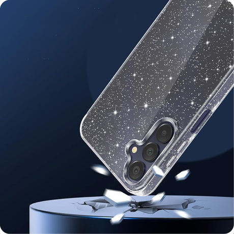 Husa de protectie Techsuit SparkleSkin Series compatibil cu Samsung Galaxy A55 5G, Transparent