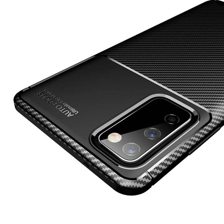 Husa de protectie Techsuit CarbonFiber compatibil cu Samsung Galaxy S20 FE / S20 FE 5G, Negru