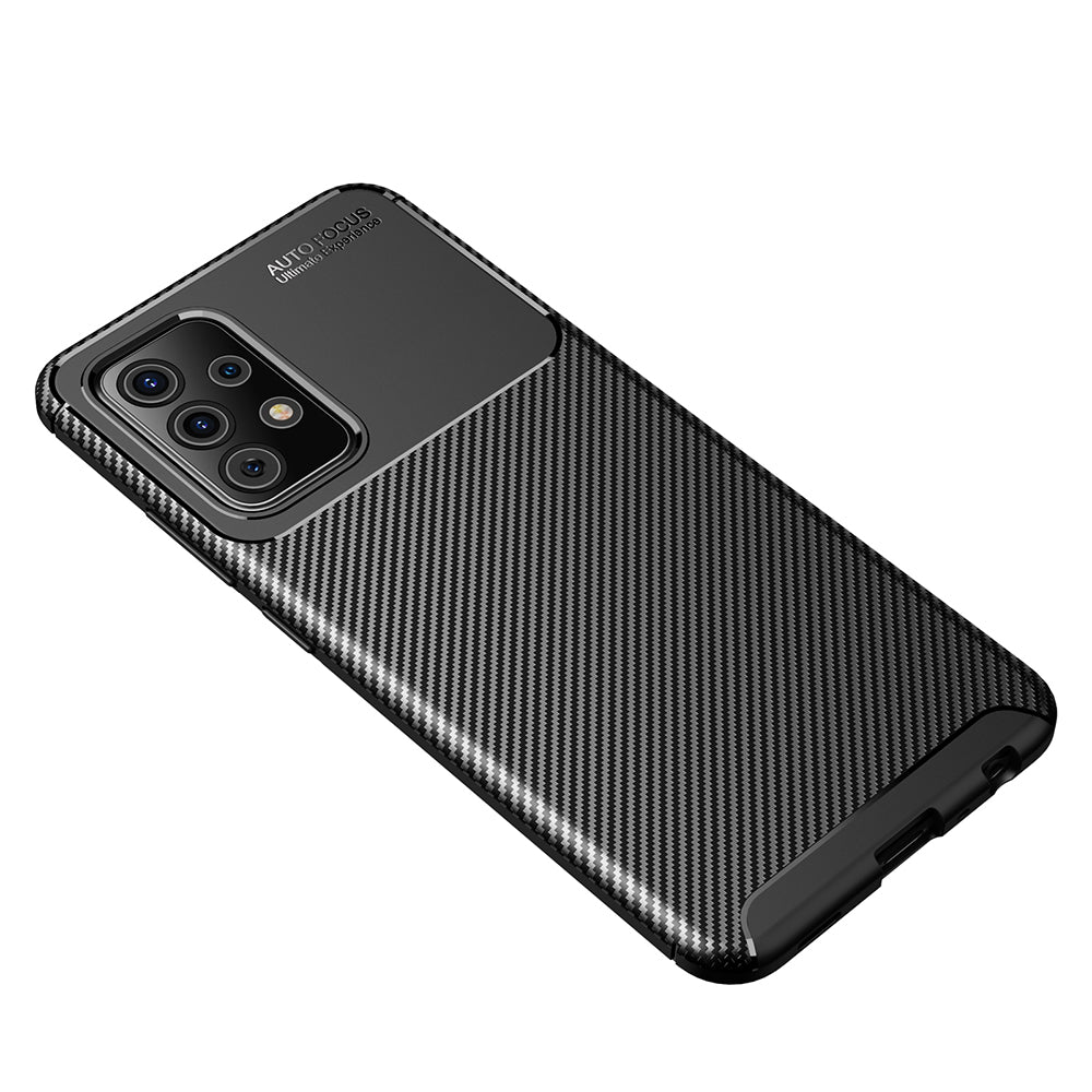 Husa de protectie Techsuit CarbonFiber compatibil cu Samsung Galaxy A52 4G / A52 5G / A52s 5G, Negru
